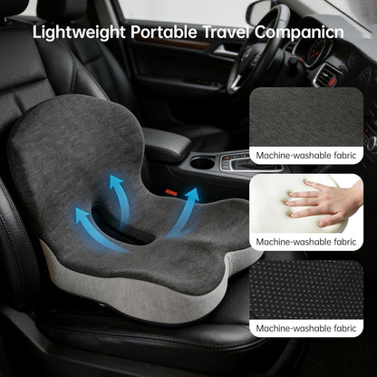 Orthopedic L-Shaped Memory Foam Seat Cushion Support