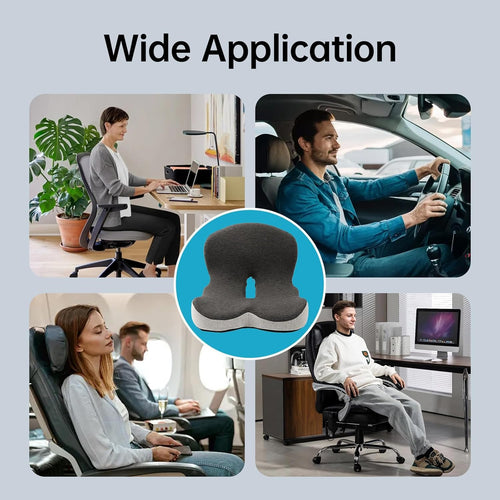 Orthopedic L-Shaped Memory Foam Seat Cushion Support