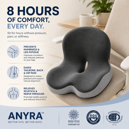 ANYRA™ Orthopedic Seat Cushion