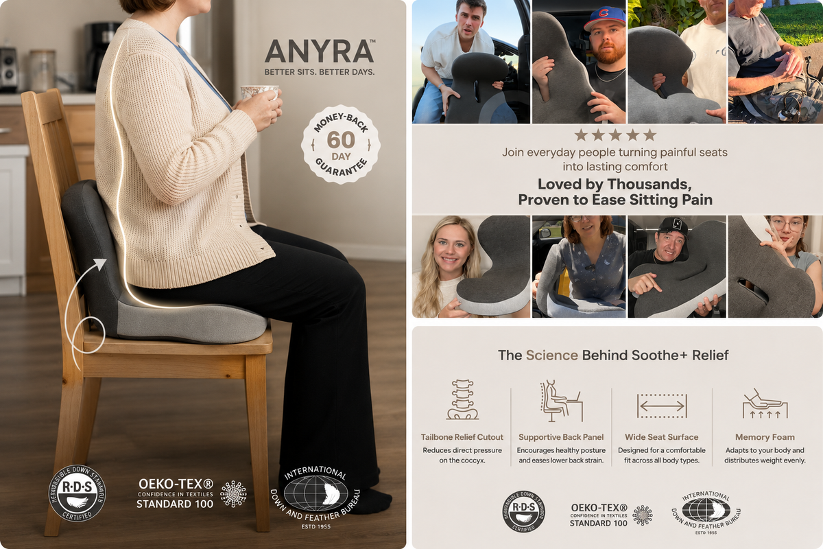ANYRA™ Orthopedic Seat Cushion