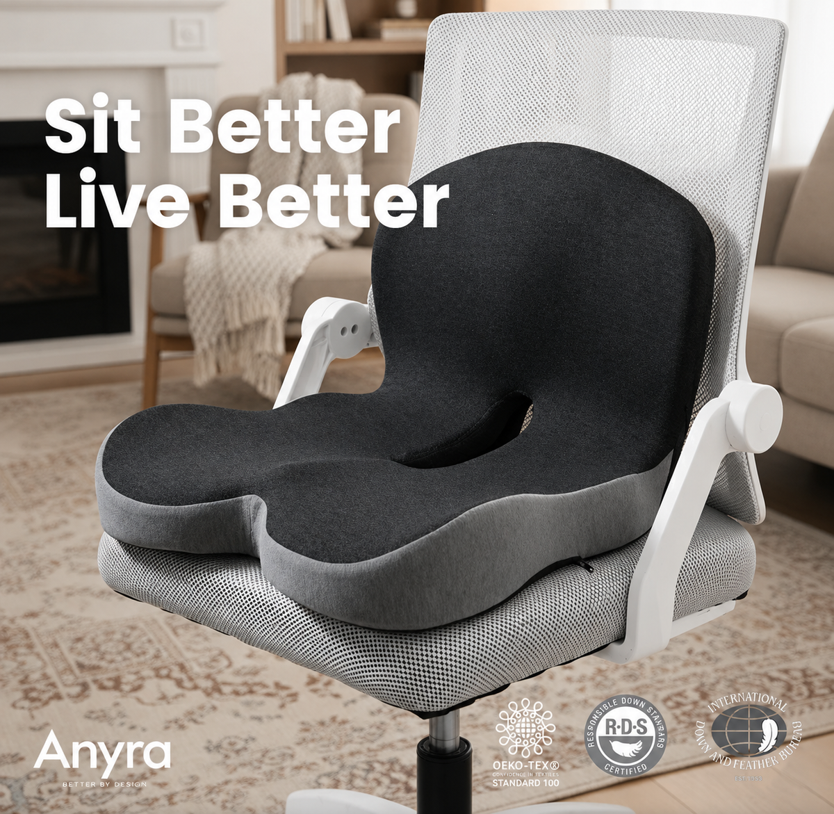 ANYRA™ Orthopedic Seat Cushion
