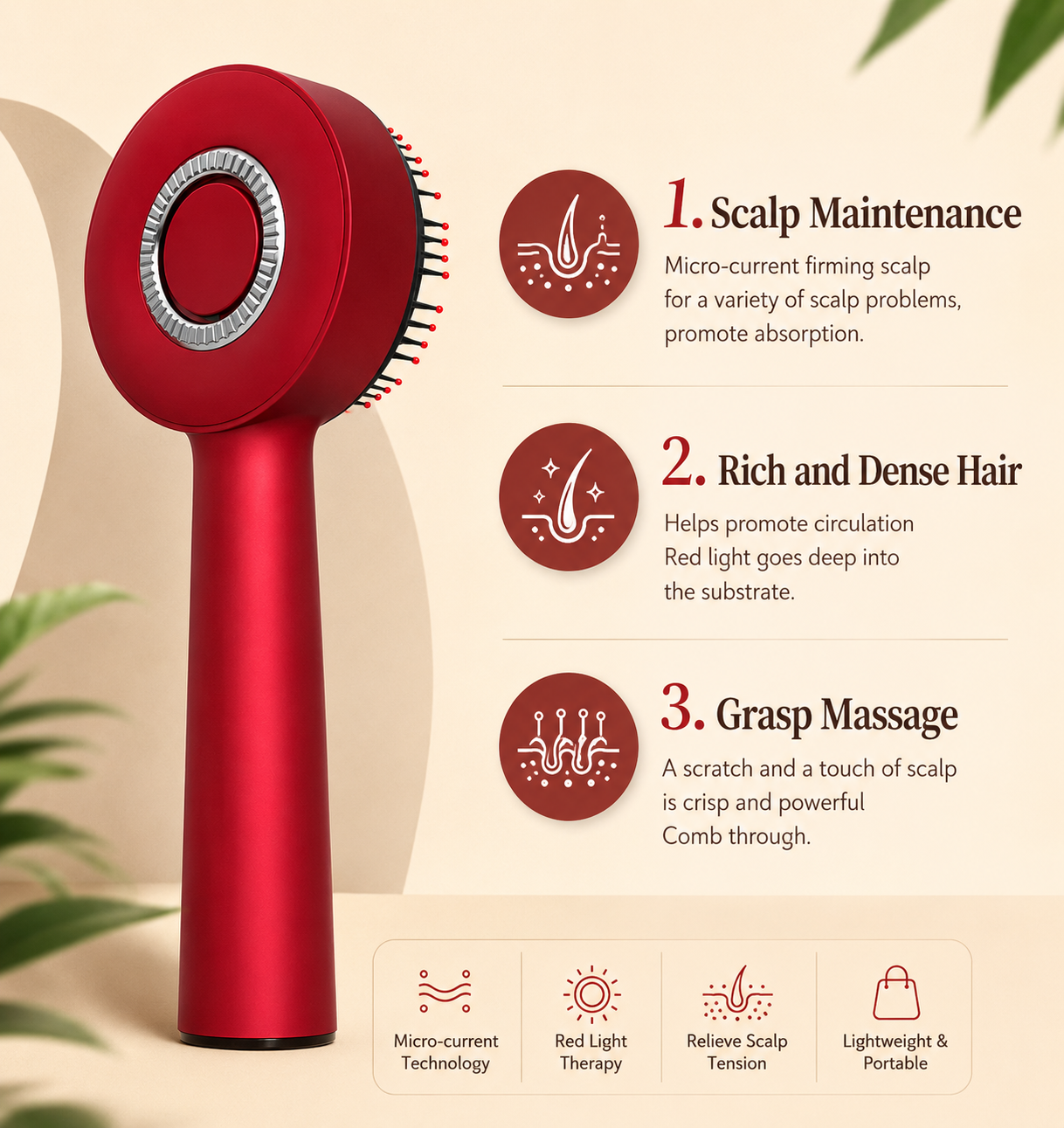 ANYRA™ Electric Red Light Scalp Massager Comb