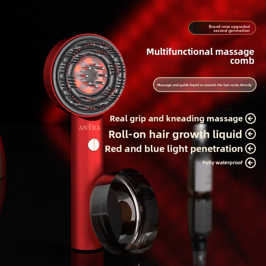 🎁 ANYRA™ Red Light Scalp Massage Brush Hair Growth Comb (100% off)